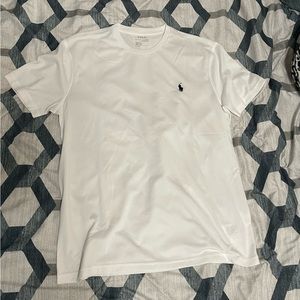 Polo Ralph Lauren, size M, color: white / polo logo: navy blue